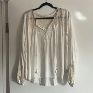 White & Cream Bohemian Blouse.